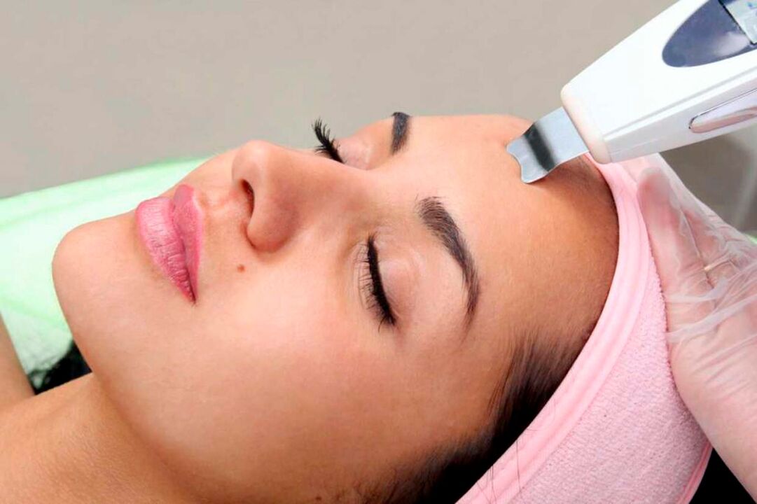 ultrasonic facial cleansing to rejuvenate
